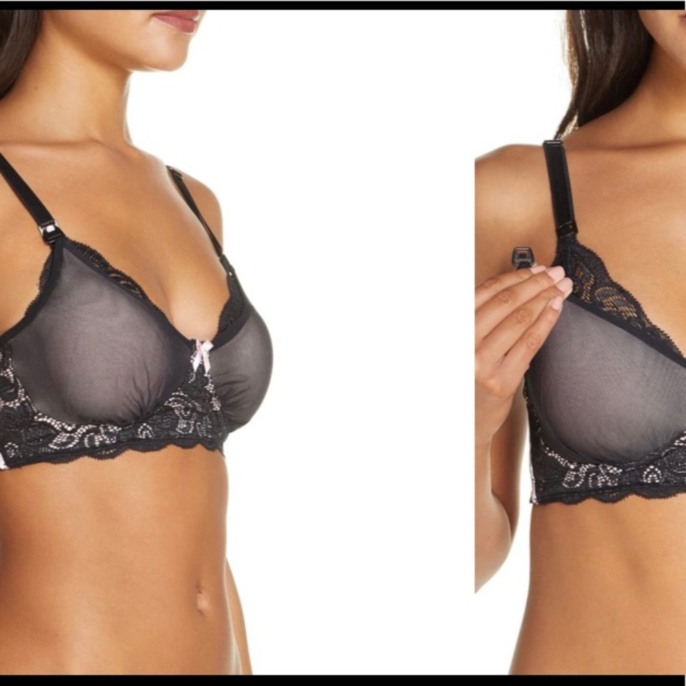 Belabumbum Mesh & Lace Nursing Bra - Picture 5 of 16
